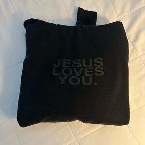 Black 'Jesus Loves You' Hoodie